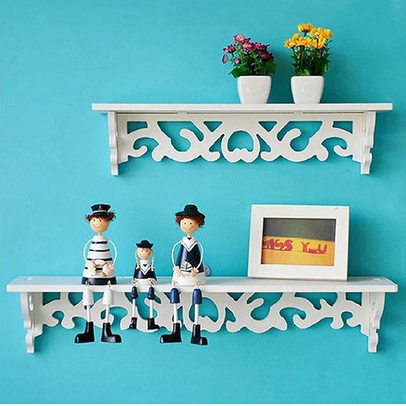 Elevate Your Home Decor with the Decorative Wall Hanging Shelf in White